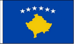 Kosovo Hand Waving Flags